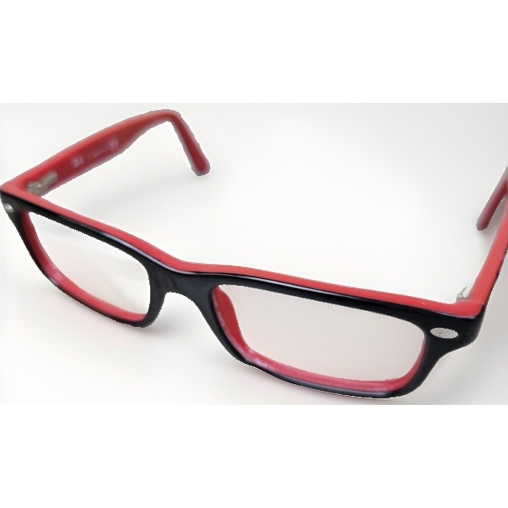 RAY-BAN Junior RB 1535 3573 Black Red Authentic Eyeglasses Frames 48-16 130
